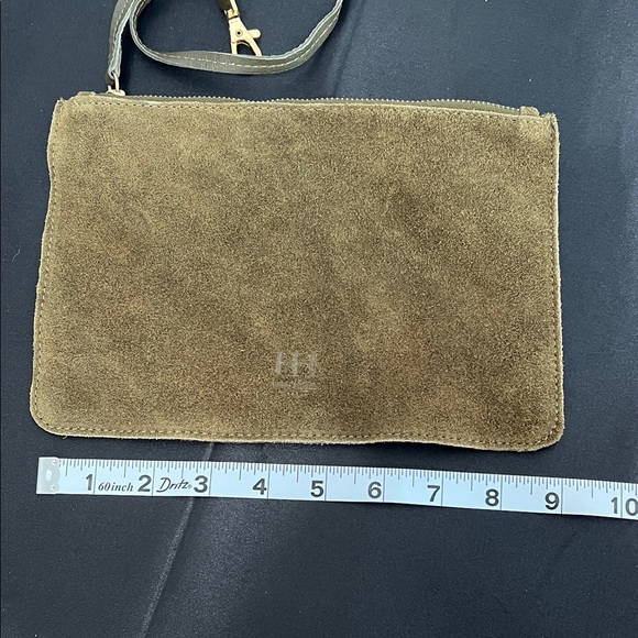 Haute Hippie | Olive Green Suede/Leather Festival Hobo Bag w/ Matching Mini Bag - Picture 15 of 16